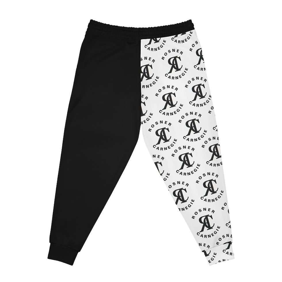 Miniatura: ROSNER CARNEGIE ATHLETICS® FY-AOP-1000-1 COUTURE UNISEX JOGGERS - BLACK