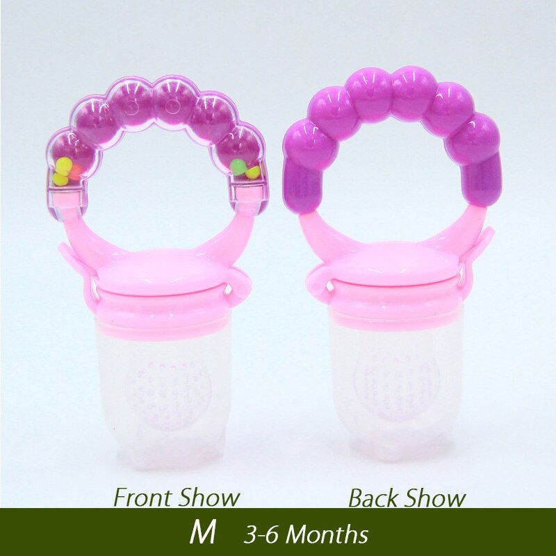 Thumbnail: 1Pcs Fresh Food Nibbler Baby Pacifiers Feeder Kids Fruit Feeder Nipples Feeding