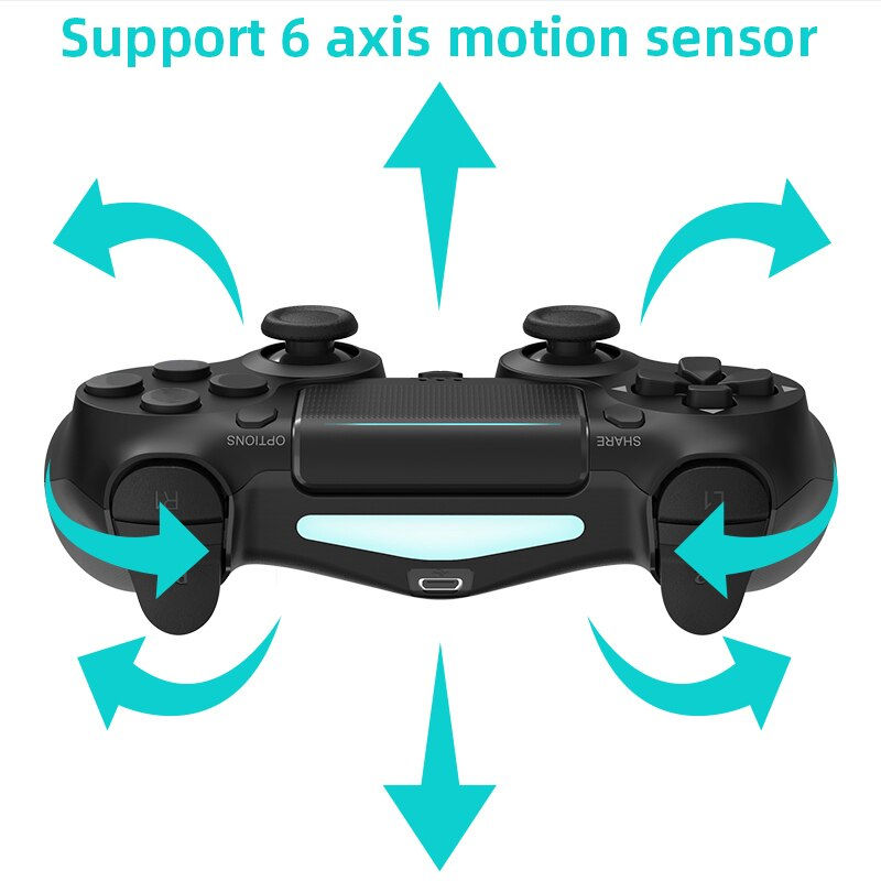 Thumbnail: DATA FROG Bluetooth-Compatible Game Controller for PS4/Slim/Pro Wireless Gamepa