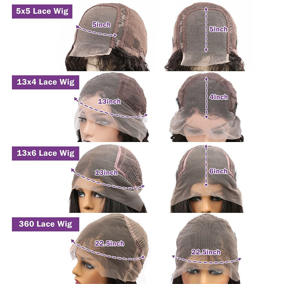 Thumbnail: Glueless 360 Full Lace Wig Human Hair Pre Plucked 5x5 Closure 13x4 13x6 Hd Lace
