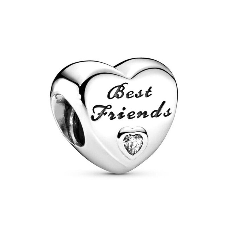 Thumbnail: 2Pcs New Hot Sale Silver Color Feather Star Hollow Heart Star Beads Fit Origina