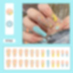 Thumbnail: 24pcs Detachable Almond False Nails Long Wearable French Fake Nails Full Cover 