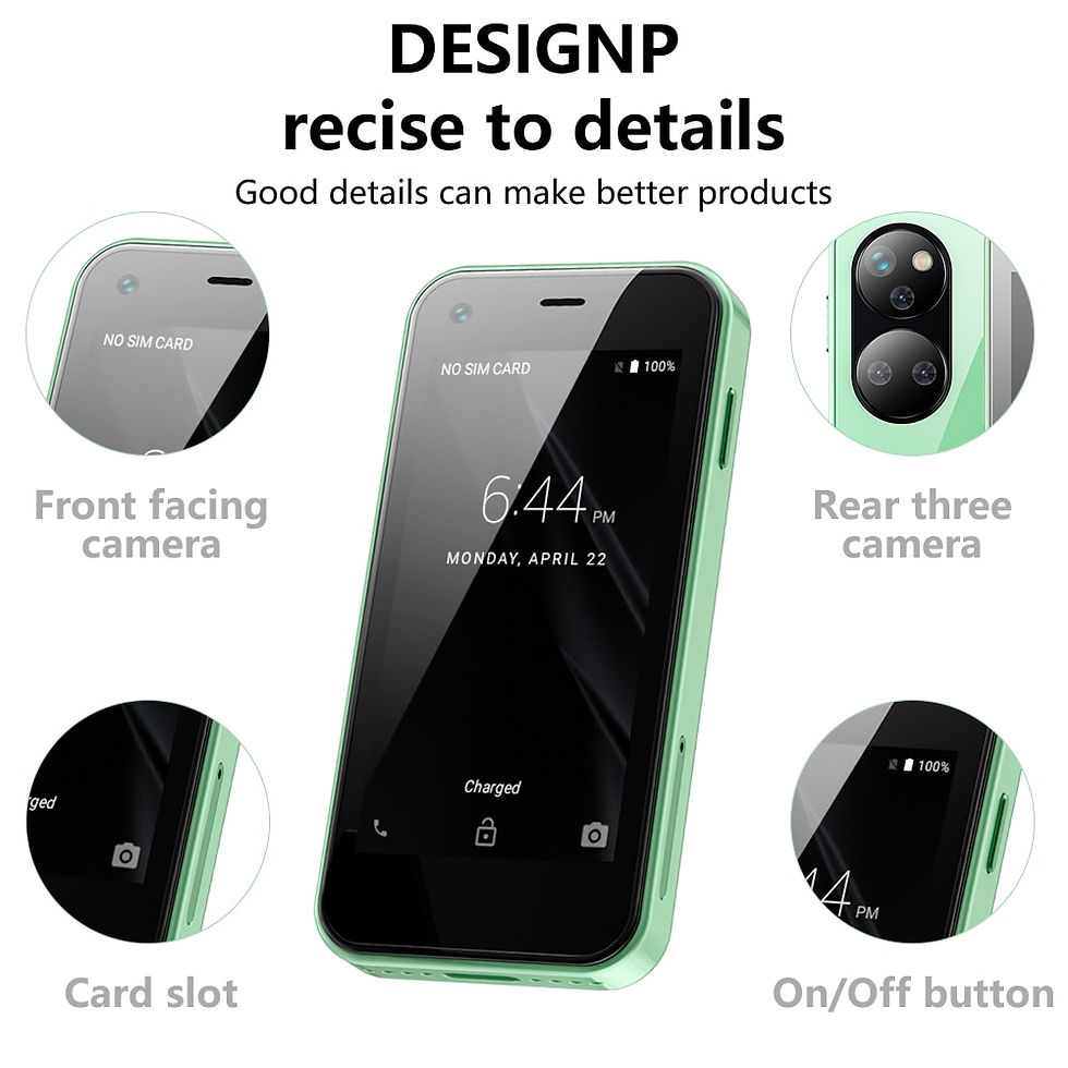 Thumbnail: SERVO 12S Max Android Small Smartphone,1GB RAM, 8GB ROM, 2.5 Inch Screen,1000mA