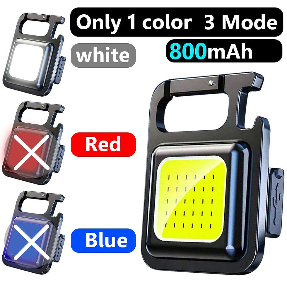 Thumbnail: Mini LED Flashlight Keychain  Portable Pocket Light Multifunctional USB Recharg