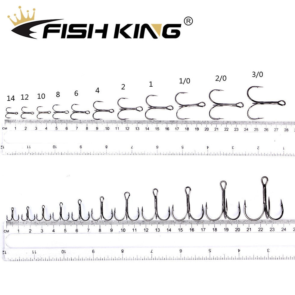 Thumbnail: FISH KING 20pcs/Pack Fishing Hook High Carbon Steel Black Nickel Super Sharp Tr