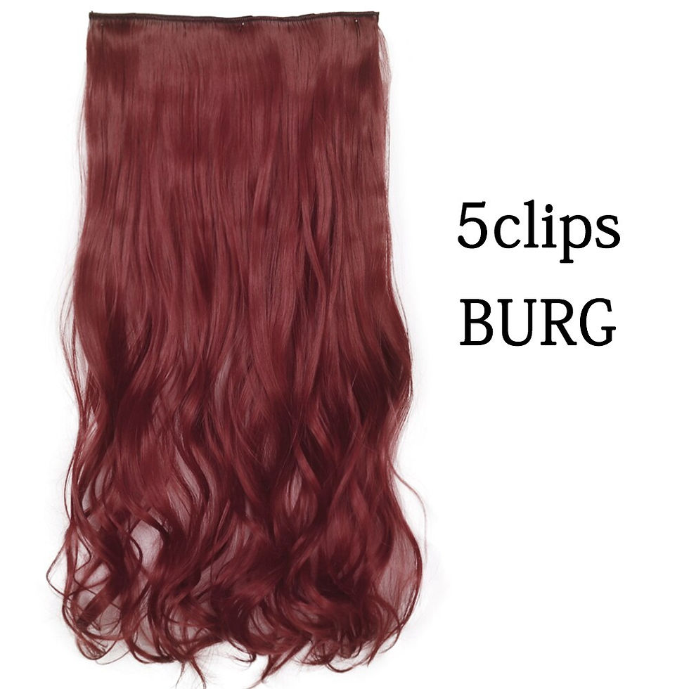 Thumbnail: Synthetic Long Wavy Hairstyles 5 Clips Hair Extensions Heat Resistant Clip In H