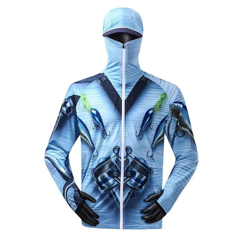 Thumbnail: Fishing Shirt Breathable Quick Dry Fishing Jersey Anti-UV Sunscreen Sun Protect