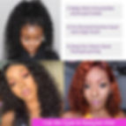 Thumbnail: Short Bob Wig 180 Density Kinky Curly Cheap 4X4 Lace Closure Human Hair Wigs Fo