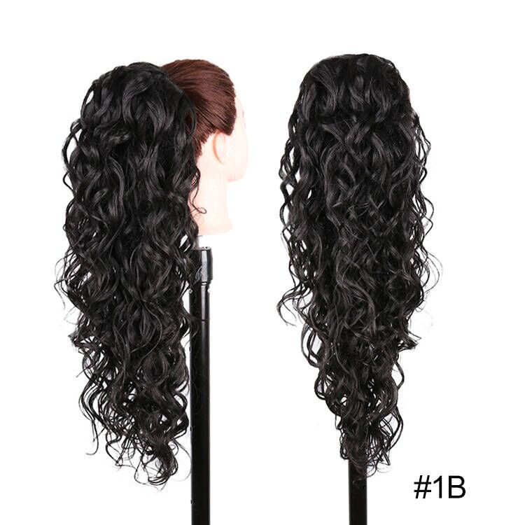Thumbnail: JULIANNA Synthetic Long Body Wavy Drawstring Ponytail for Women Synthetic Wave 