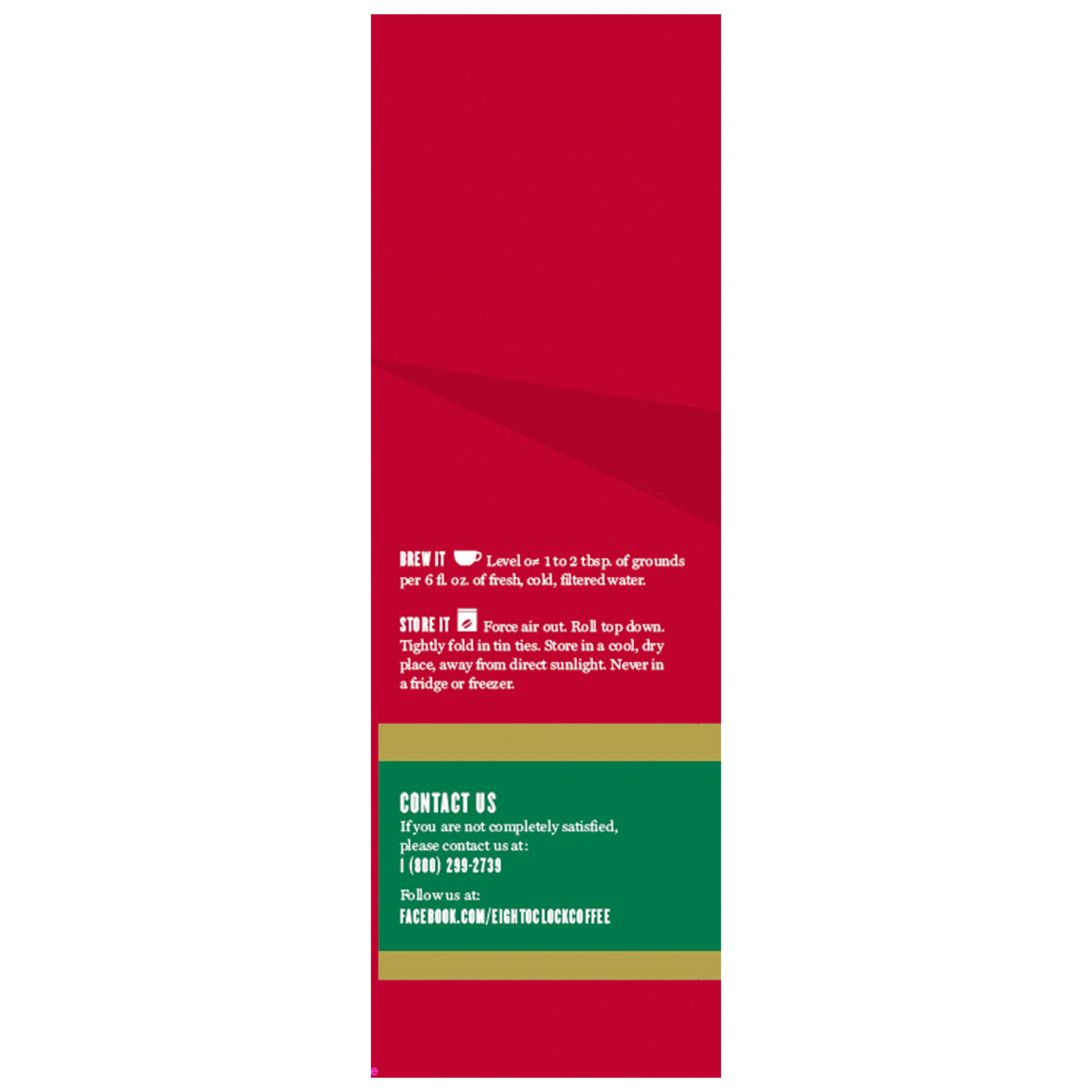 Eight O'Clock The Original Decaf Medium Roast Ground Coffee, 12 oz Bag