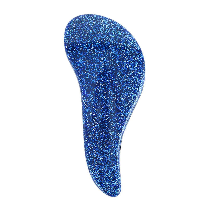 Thumbnail: 1pc Anti-static Hair Comb Brush Marbled Handle Detangling Comb Shower Hairbrush