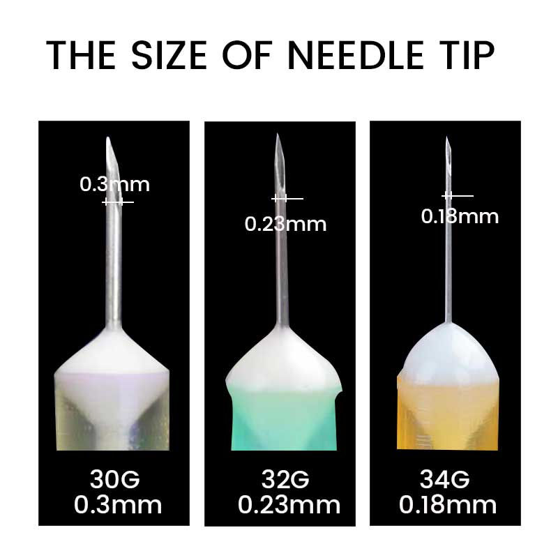 Thumbnail: 100 Pcs/Box Painless Hypodermic Small Needles 25G 13MM Korean Ultra-Fine Mesoth