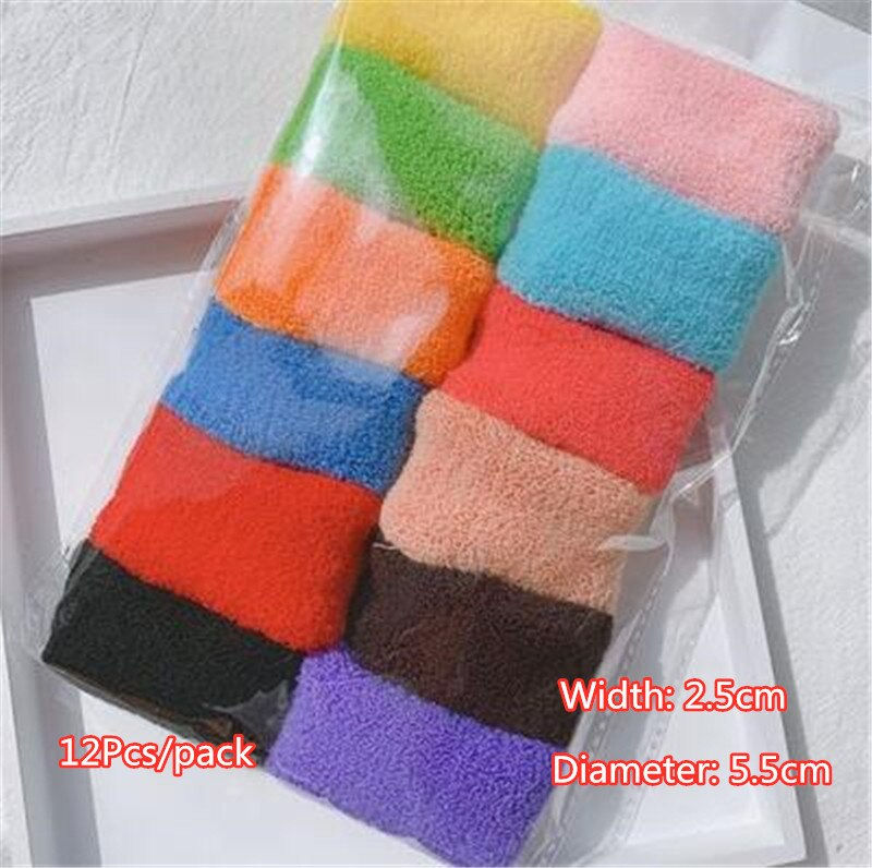 Thumbnail: 1Set Fashion Women Solid Colors Thick Elastic Rubber Bands Simple Style Pretty 