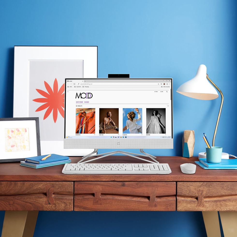 Thumbnail: HP 21.5" All-in-One PC, Intel Pentium Silver J5040, 8GB SDRAM, 128GB SSD, Snow 