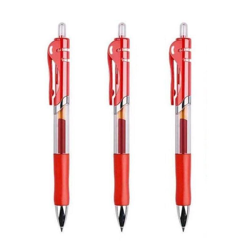 Thumbnail: 0.5mm Retractable Gel Pens Set Black/red/blue Ink Ballpoint for Writing Signatu
