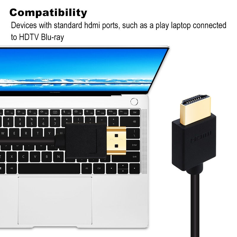 Thumbnail: Shuliancable HDMI cable High Speed Gold Plated video cables 4k 1080P 3D for HDT