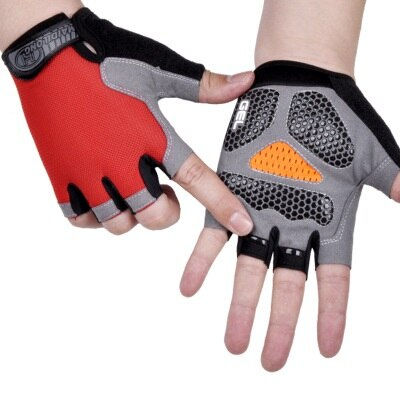 Thumbnail: Anti Slip Shock Breathable Half Finger Gloves Breathable Cycling Gloves Fitness