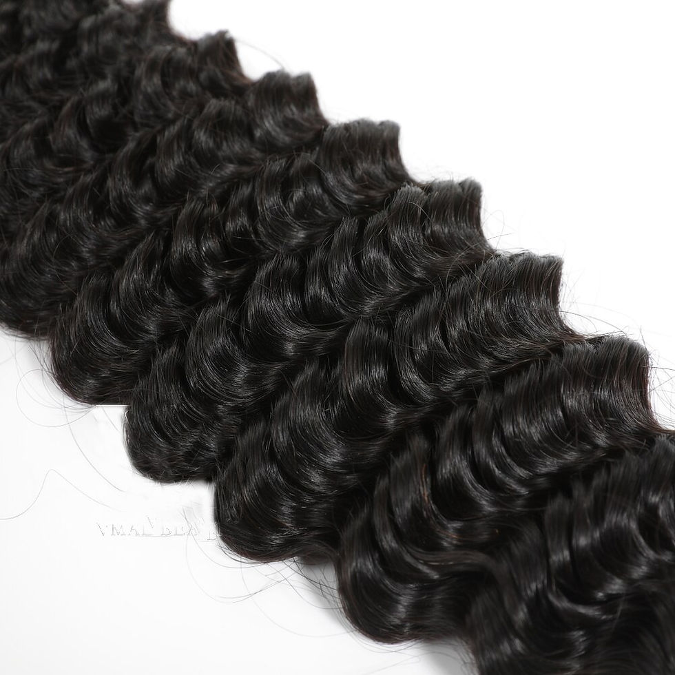 Thumbnail: Tape In Human Hair Deep Wave Extensions 100% Real Remy Human Hair Skin Weft Adh