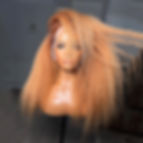 Soft Long Ombre Honey Blonde 28inch 180Density Yaki Kinky Straight Lace Front W