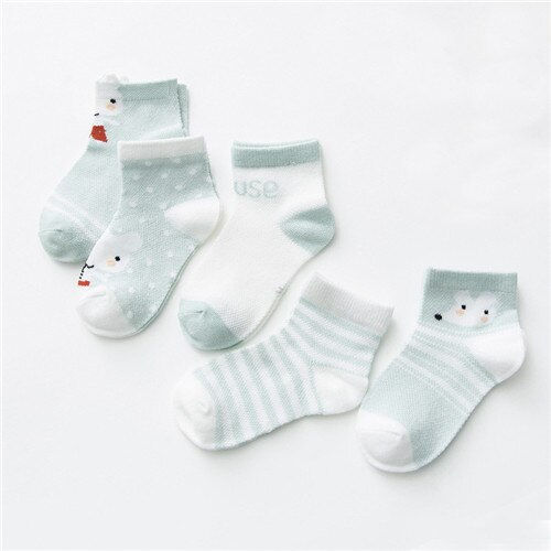 Miniaturbild: 5Pairs/lot Toddler Baby Boy Socks Summer Mesh Thin Baby Socks for Girls Cotton 