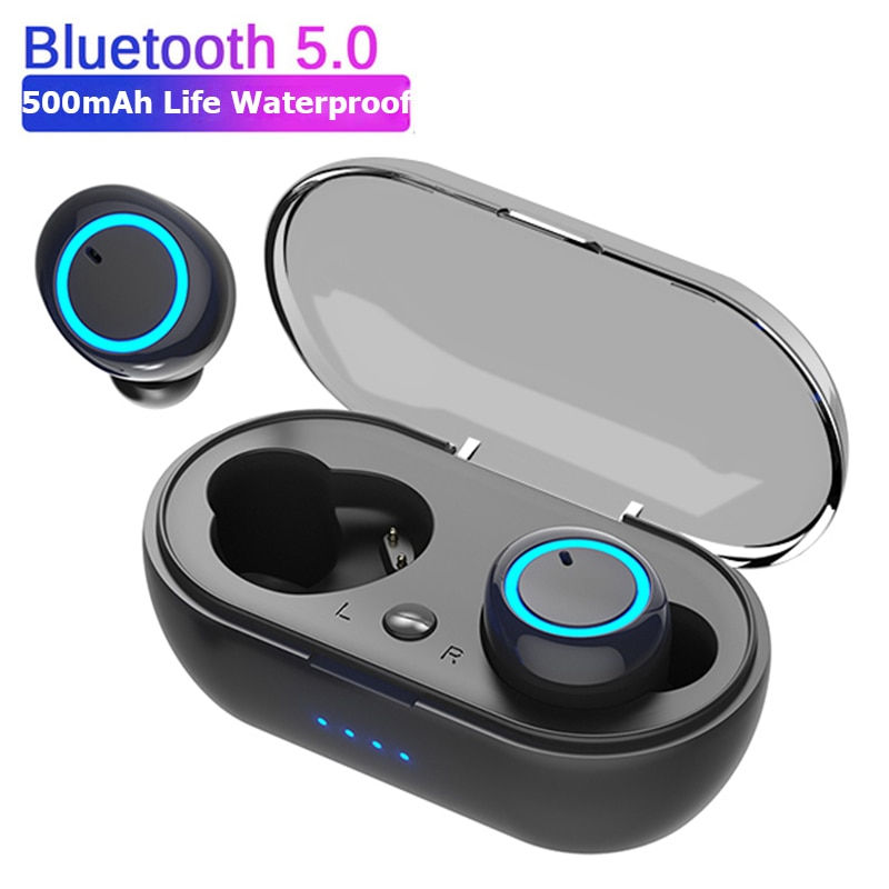 Y50 TWS wireless headphones sport earphone 5.0 bluetooth Gaming Headset Microph