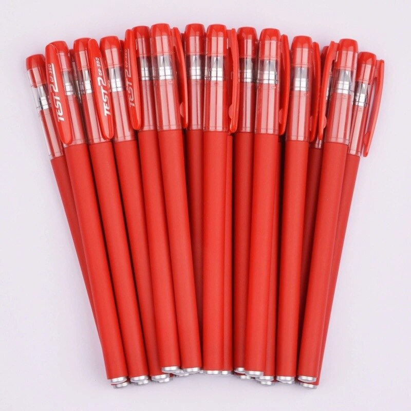 Thumbnail: 10 Pcs/set Gel Pen Black Neutral Pen 30 pcs Replaceable Refills Student Exam Of
