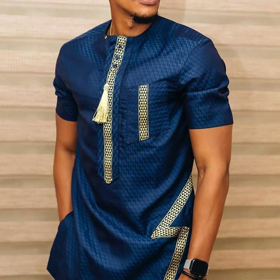 Thumbnail: 2022 New Summer Fashion Style Men African Shirt Short Sleeve Dashiki African Cl