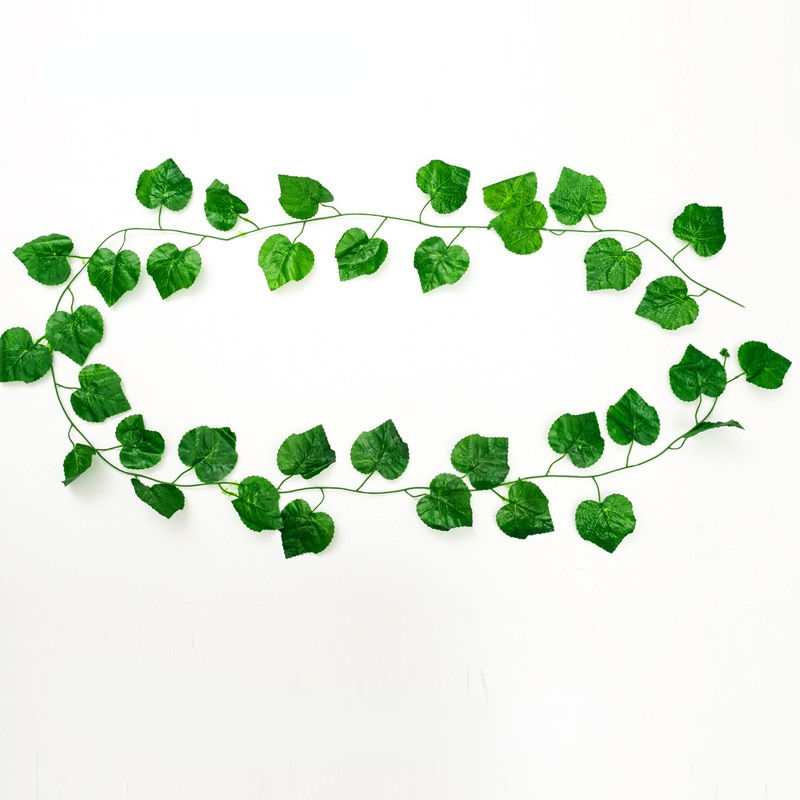 Thumbnail: 36pcs Leaf 1 Piece 2.3M Home Decor Artificial Ivy Leaf Garland Plants Vine Fake