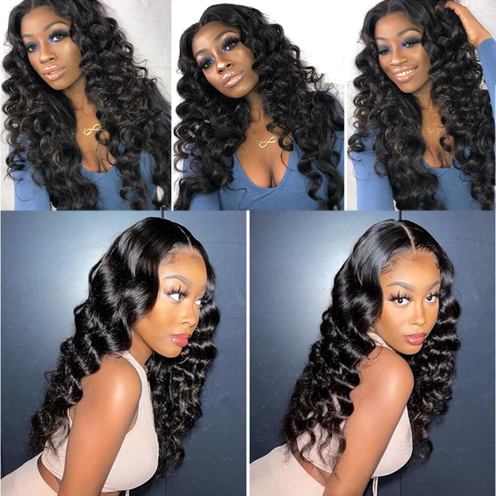 Tissage Loose Wave Bundles with Closure Loose Deep wave Human Hair Bundles with