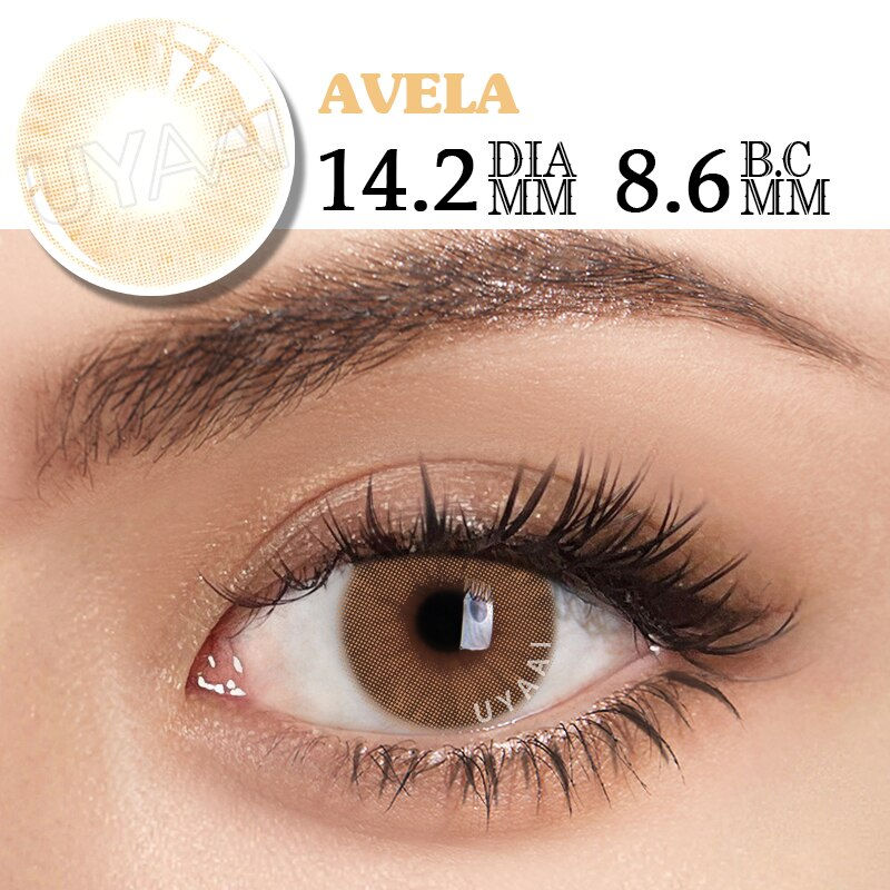 Thumbnail: 2pcs Yearly Contact Lenses Colored Contacts Beautiful Pupil Natural Contact Len