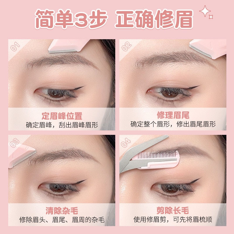 Thumbnail: Eyebrow Trimming Knife Eyebrow Face Razor For Women Professional Eyebrow Scisso
