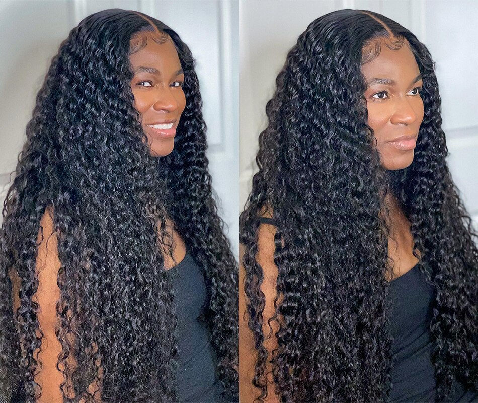Thumbnail: 30Inch Deep Wave 1 3 4 Bundles Deal Malaysian Hair Weave Bundles 100% Virgin Hu