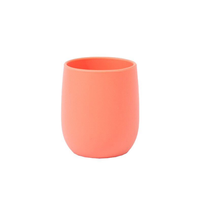 Thumbnail: Baby Learning Drinking Solid Color Baby Silicone Baby Kids Feeding Cup Infant T