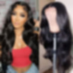 Thumbnail: 13X4 Lace Frontal Wig 30 34Inch Body Wave Lace Front Wig 180% Brazilian Transpa