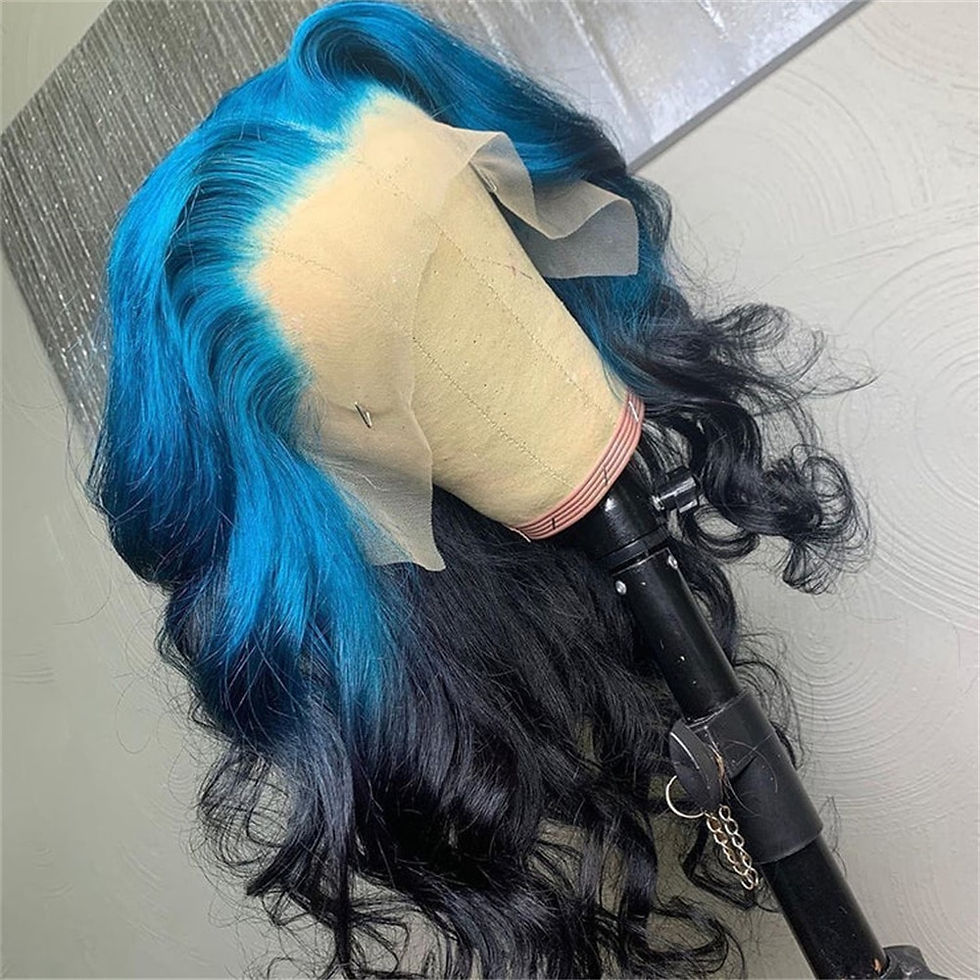 Black With Blue Wigs 613 Lace Front Wig Straight Wigs For Women 13x4 HD Lace Fr