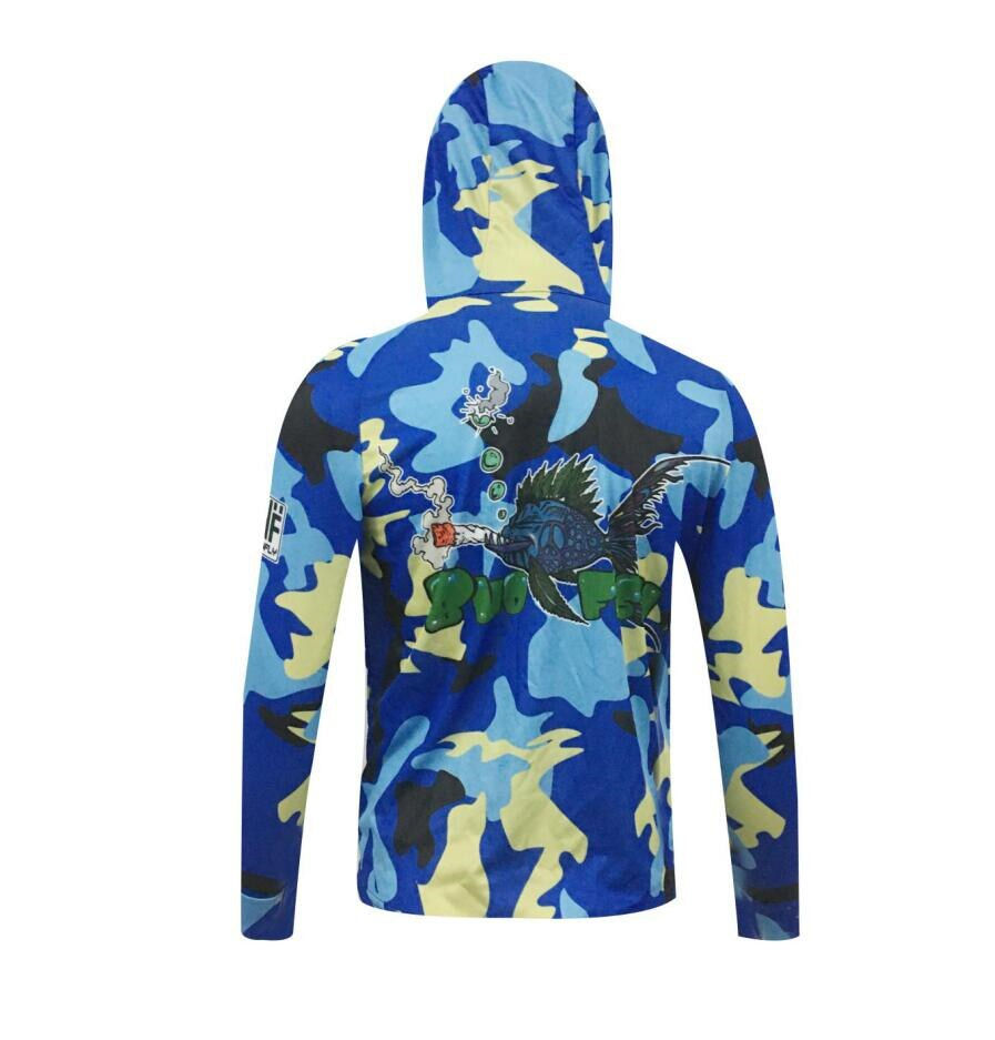 Thumbnail: Customized Sublimation Printing Breathable Long Sleeve Fishing Anti-UV UPF 50+ 
