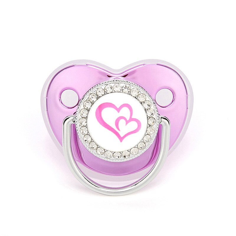 Thumbnail: Baby Pacifier Crown Bear Bling Newborn Pacifier BPA Free Silicone Infant Nipple