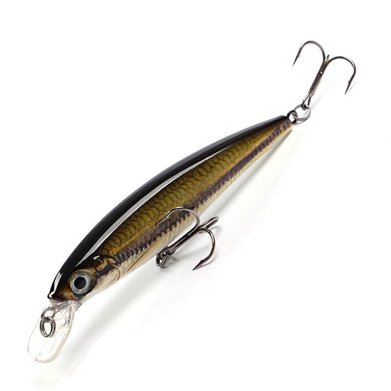 Thumbnail: FTK 12g Floating Swimbait Hard Bait Minnow Fishing Lure 10cm 3D Eye Jerkbait Wo