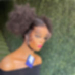 Thumbnail: Soft 180%Density 26Inch NaturalShort Bob Kinky Curly Lace Front Wig For Women W