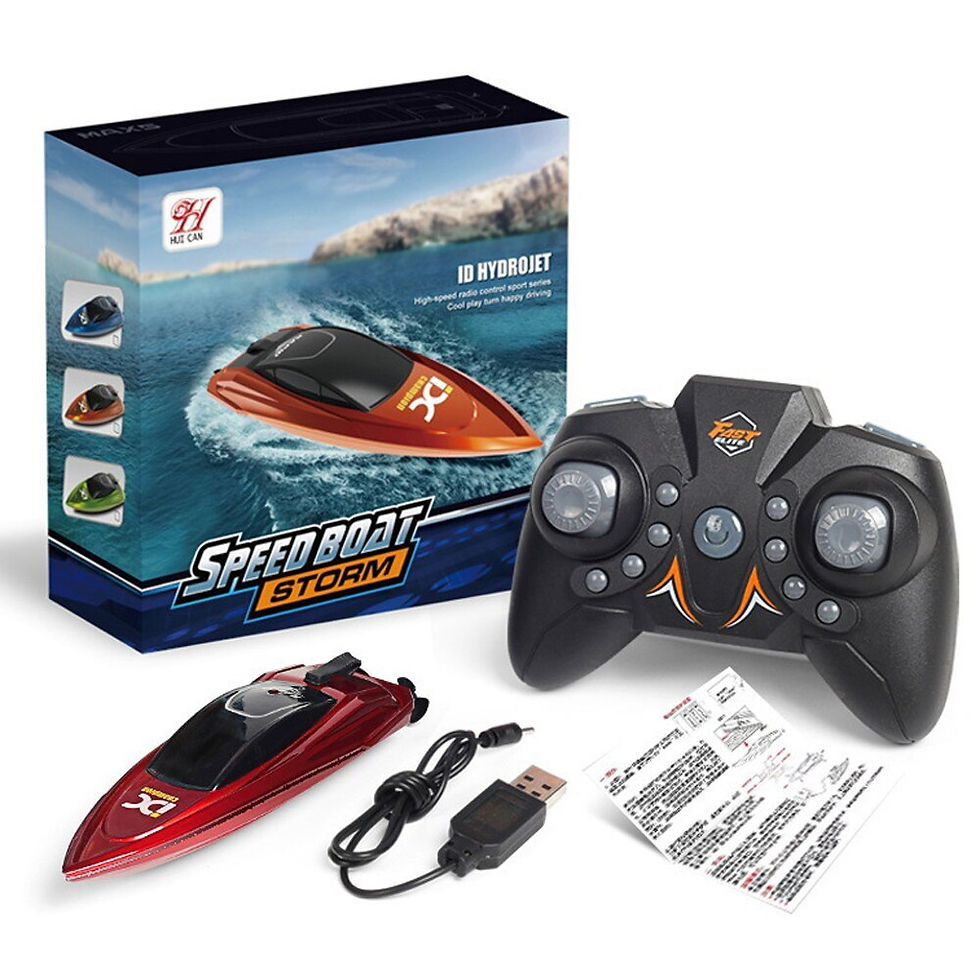 Thumbnail: Mini RC Boat 5km/h Radio Remote Controlled High Speed Ship Palm Boat Electric S