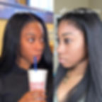 Thumbnail: 4C Hairline Edge Baby Hair Lace Wigs 13X4 4X4 Bone Straight Lace Front Human Ha