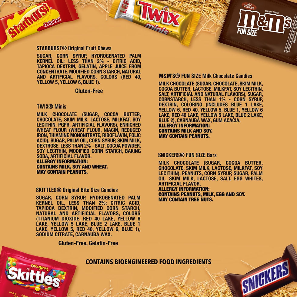 Thumbnail: Mars Mixed M&M's, Snickers, Twix, Skittles, Starburst Variety Pack Halloween Ca