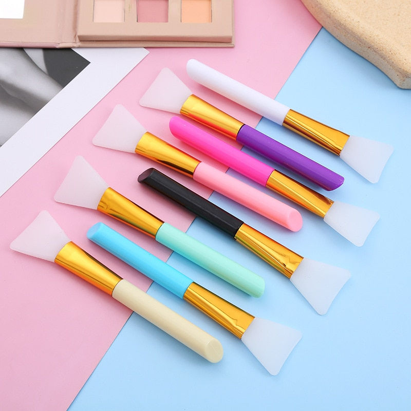 Thumbnail: 1PCS Color Silicone Mask Brush Flexible Facial Mud Applicator Body Lotion Cream