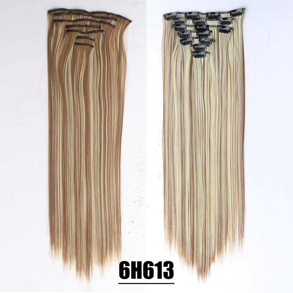 Thumbnail: Synthetic 16 Clips In Hair Extensions 7Pcs/Set Long Wavy Hairstyles 24Inch 140G