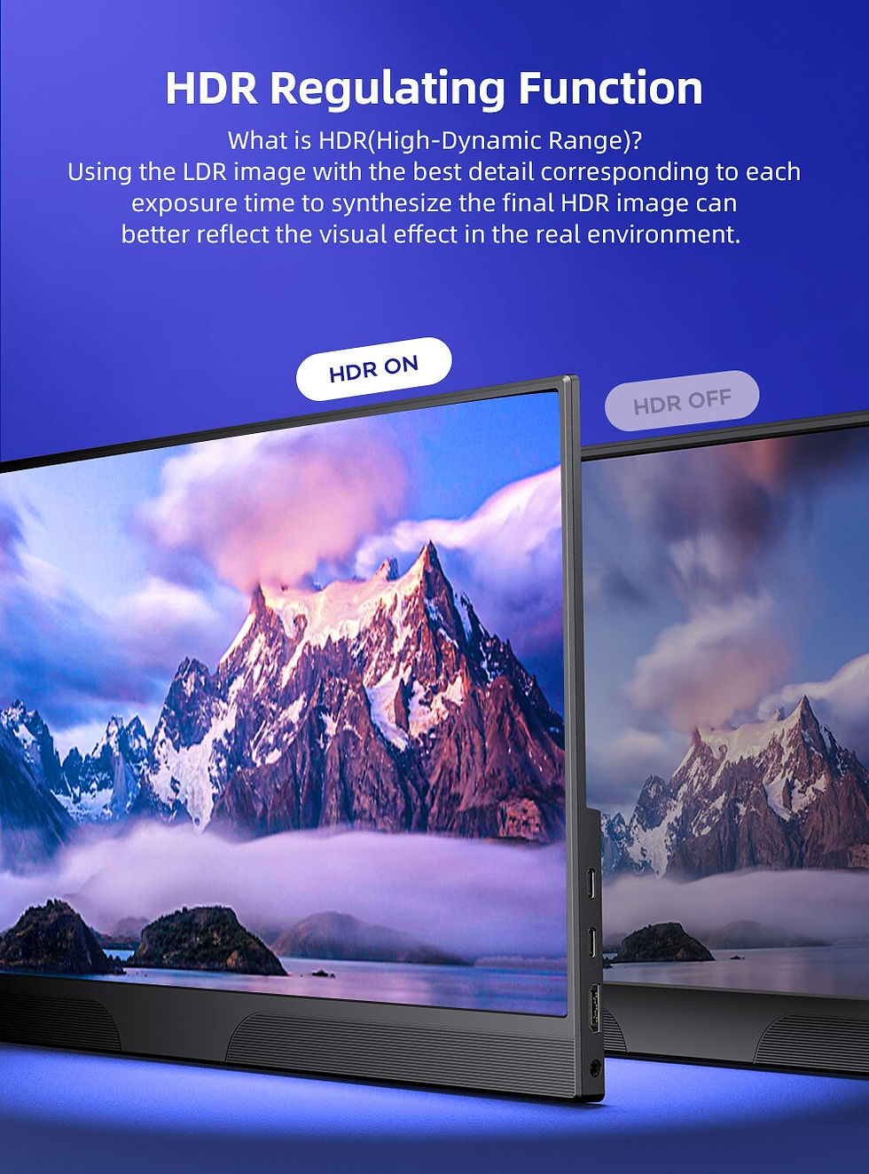 Thumbnail: UPERFECT Portable Monitor 15.6inch FHD 1080P Laptop Display USB C HDMI Gaming U