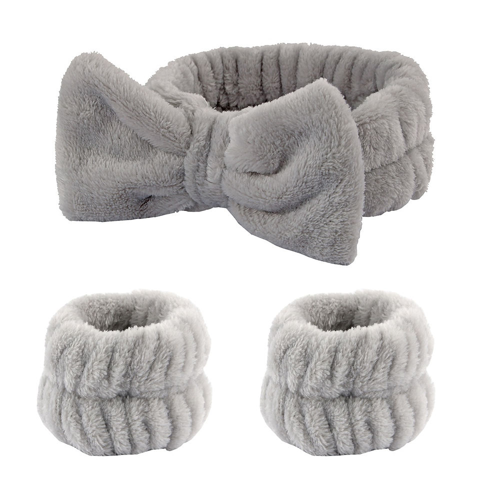 Thumbnail: Wash Face Wristband Set Headbands Spa Bathroom Accessories Set Water Absorption