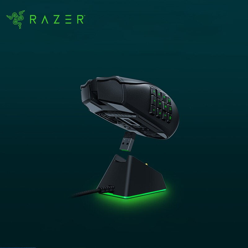 Thumbnail: New Mouse Charging Dock Chroma: Magnetic Dock with Charge Status Chrome RGB Lig