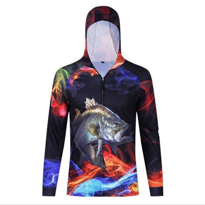 Thumbnail: Anti-UV Long Sleeve Fishing Jersey Professional Breathable Quick Dry Fishing Ho