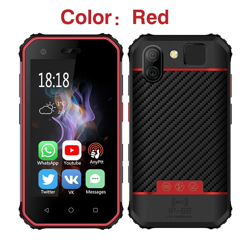 Thumbnail: SERVO S10 Pro IP68 Waterproof mini Smartphone MTK6737 3GB 64GB NFC Walkie talki