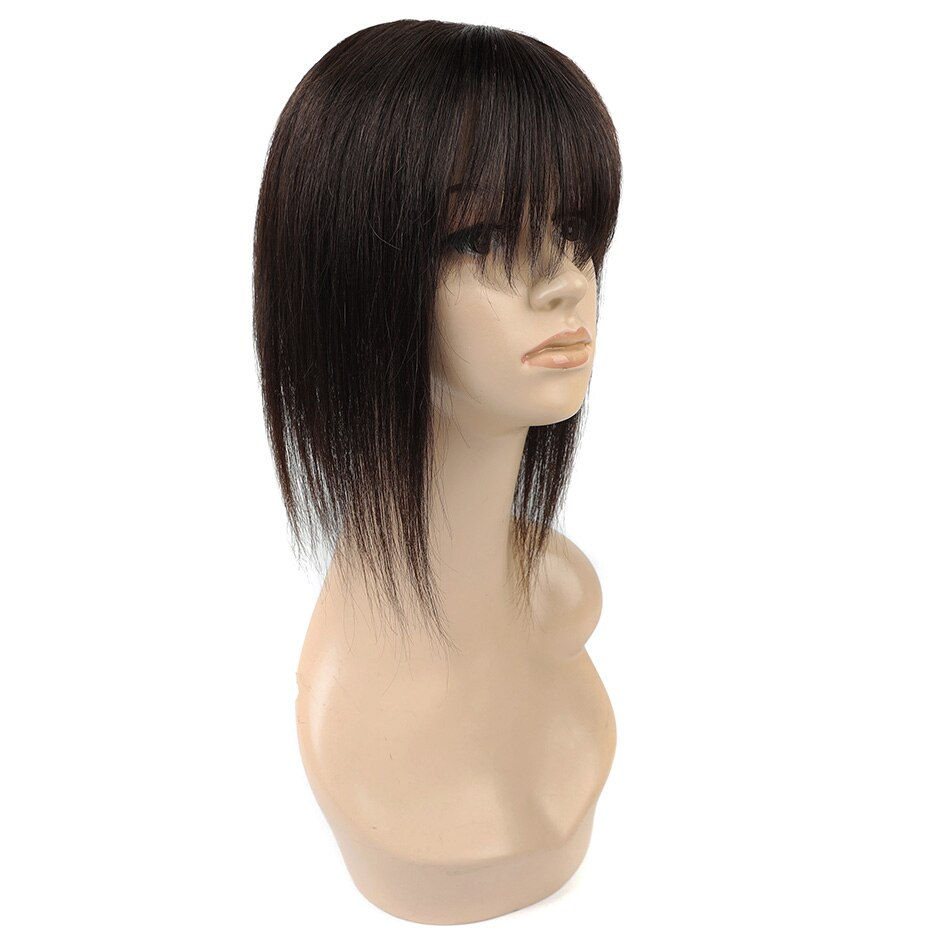 Thumbnail: BHF Topper Hair Piece with Bangs Toupee Women Human Hair 13*13 CM Breathable Ha